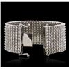 Image 3 : 14KT White Gold 47.05ctw Diamond Bracelet