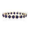 Image 2 : 14KT Yellow Gold 31.25ctw Corundum and Diamond Bracelet