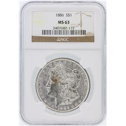 1886 NGC MS63 Morgan Silver Dollar