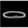 Image 2 : 18KT White Gold 14.97ctw Diamond Tennis Bracelet