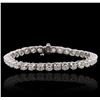 Image 1 : 14KT White Gold 6.98ctw Diamond Tennis Bracelet