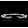 Image 3 : 14KT White Gold 6.98ctw Diamond Tennis Bracelet