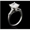 Image 3 : Platinum GIA Certified 3.35ctw Diamond Ring