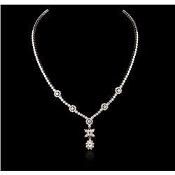 14KT White Gold 2.68ctw Diamond Necklace