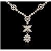 Image 2 : 14KT White Gold 2.68ctw Diamond Necklace