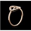 Image 3 : 14KT Rose Gold 0.25ctw Diamond Ring