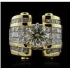 Image 1 : 18KT Yellow Gold 8.81ctw Diamond Ring