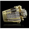 Image 2 : 18KT Yellow Gold 8.81ctw Diamond Ring