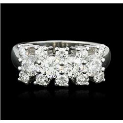 14KT White Gold 1.54ctw Diamond Ring