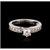 Image 1 : 14KT White Gold 0.69ctw Diamond Ring