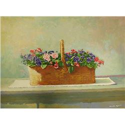 A Basket of Violets by Charles Apt