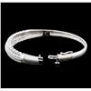 Image 3 : 0.50ctw Diamond Bangle Bracelet - 14KT White Gold