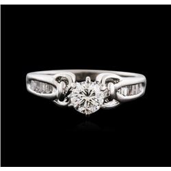 Platinum 0.60ctw Diamond Ring