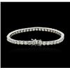 Image 2 : 18KT White Gold 10.31ctw Diamond Tennis Bracelet