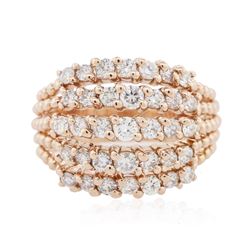 14KT Rose Gold 1.36ctw Diamond Ring