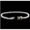 Image 3 : 14KT White Gold 4.49ctw Diamond Tennis Bracelet