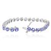 Image 3 : 14KT White Gold 12.69ctw Tanzanite and Diamond Bracelet