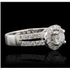 Image 2 : 14KT White Gold 1.20ctw Diamond Ring