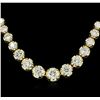 Image 1 : 18KT Yellow Gold 17.01ctw Diamond Necklace