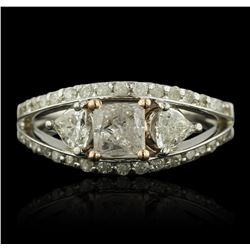 14KT White Gold 1.61ctw Diamond Ring