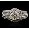 Image 1 : 14KT White Gold 2.02ctw Diamond Ring