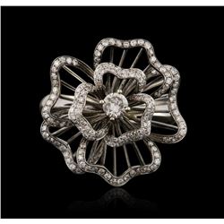 14KT White Gold 0.71ctw Diamond Ring