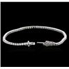 Image 3 : 18KT White Gold 2.34ctw Diamond Tennis Bracelet