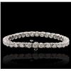 Image 2 : 14KT White Gold 6.43ctw Diamond Tennis Bracelet