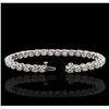 Image 3 : 14KT White Gold 6.43ctw Diamond Tennis Bracelet