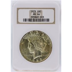 1923 NGC MS64 Peace Silver Dollar