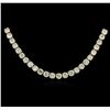 Image 1 : 18KT Yellow Gold 12.11ctw Diamond Necklace