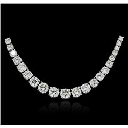 18KT White Gold 10.57ctw Diamond Necklace