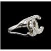 Image 2 : 0.37ctw Diamond Ring - 14KT White Gold