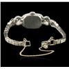 Image 3 : Hamilton 14KT White Gold 1.00ctw Diamond Ladies Vintage Watch