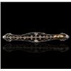 Image 2 : 18KT Two-Tone Gold 1.00ctw Diamond Pin