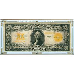 1922 $20 Large Gold Legal Tender Certificate