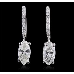 18KT White Gold 2.54ctw Diamond Earrings