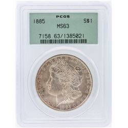 1885 PCGS MS63 Morgan Silver Dollar