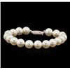 Image 1 : Fresh Water Pearl Bracelet - 14KT White Gold