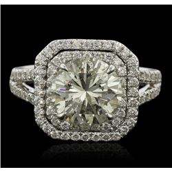 14KT White Gold 3.99ctw Diamond Ring