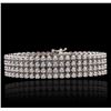 Image 1 : 14KT White Gold 9.72ctw Diamond Bracelet