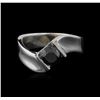 Image 1 : 1.06ct Black Diamond Ring - 14KT White Gold