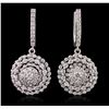 Image 1 : 14KT White Gold 2.48ctw Diamond Earrings