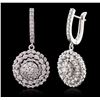 Image 2 : 14KT White Gold 2.48ctw Diamond Earrings