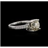 Image 2 : 18KT White Gold 3.05ctw Diamond Ring