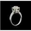 Image 3 : 18KT White Gold 3.05ctw Diamond Ring