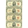 1963 $5 Red Seal Bill Lot of 4