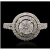 Image 1 : 14KT White Gold 1.78ctw Diamond Ring