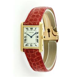 Cartier 18KT Yellow Gold Tank Ladies Watch