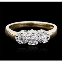 14KT Two-Tone Gold 0.35ctw Diamond Ring